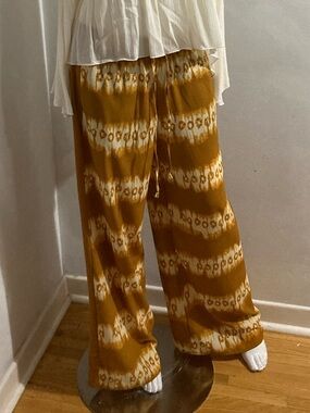 H&M Vintage Y2K - Retro Look Orange and White Tie Dye Pants